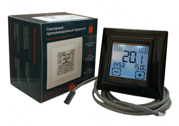 Терморегулятор для теплого пола SpyHeat SDF-421H черный