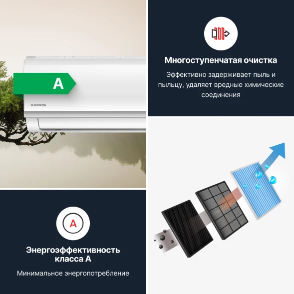 Кондиционер инверторный Kentatsu KSGYK26HZRN1/KSRYK26HZRN1