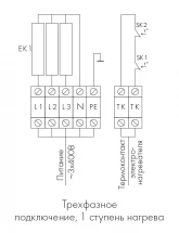 Канальный нагреватель-калорифер NEP-500*300/7,5 электрический прямоугольный Неватом